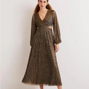 Boden Elastic Waist Party Maxi Dress - Size 8P (US)